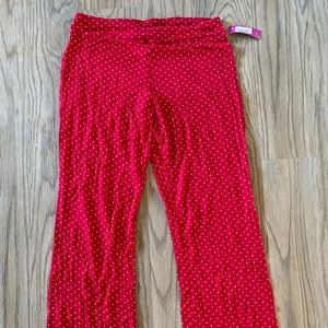 BRAND NEW Red Polka-Dot Pajama Pants